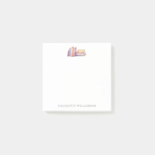 Personalisiertes Schreibwarenset für Bücherliebhab Post-it Klebezettel