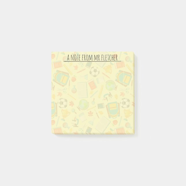 Personalisiertes Schulangebot Post-it Klebezettel (Vorderseite)