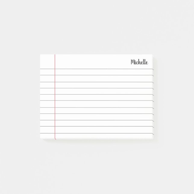 Personalisiertes Schulbuch Post-it Klebezettel (Vorderseite)