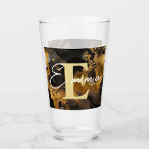 Personalisiertes Schwarz-Gold-Alkoholtupfer