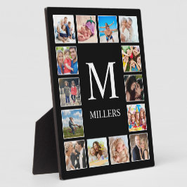 Personalisiertes Schwarz-Schwarz-FotoCollage für b Fotoplatte