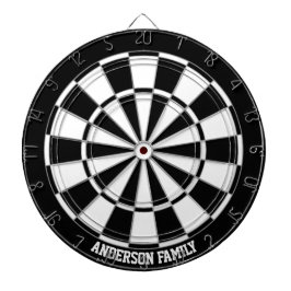Personalisiertes Schwarz-Weiß-Bicolor-Farbboard Dartscheibe