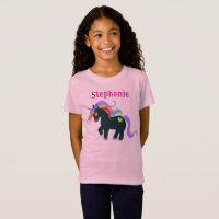 Personalisiertes Schwarzes Einhorn