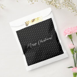 Personalisiertes Schwarzes Elegantes Skript Geschenktütchen