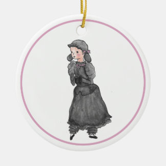 Personalisiertes Schwarzes Lamm Nutcracker Ballet  Keramik Ornament