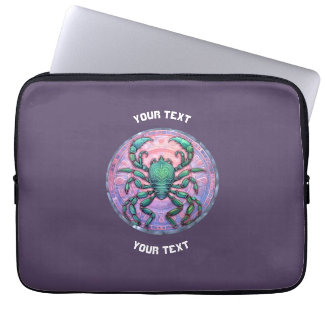 PERSONALISIERTES Scorpio ZODIAC SIGN Laptopschutzhülle (Vorderseite)