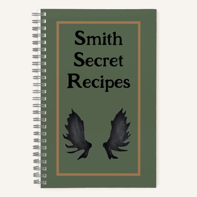 Personalisiertes Secret Family Rezeptbuch Notizbuch (Vorderseite)