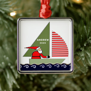 Personalisiertes Segelferien-Geschenk Ornament Aus Metall