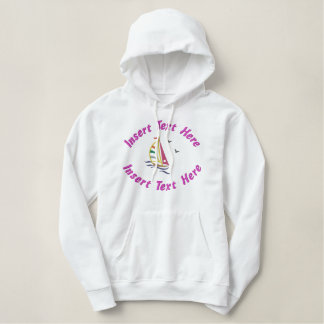 Personalisiertes Segeln gesticktes Shirt