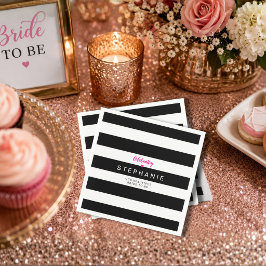 Personalisiertes Sephora-Thema-Junggesellinnenabsc Serviette