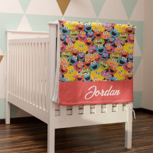 Personalisiertes Sesamstraße-Muster Fleecedecke