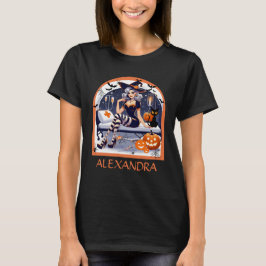 Personalisiertes Sexy Spooky Nurse Halloween-Party T-Shirt