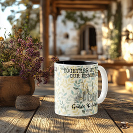 Personalisiertes Shanghai Memory - Line Art Sehens Zweifarbige Tasse