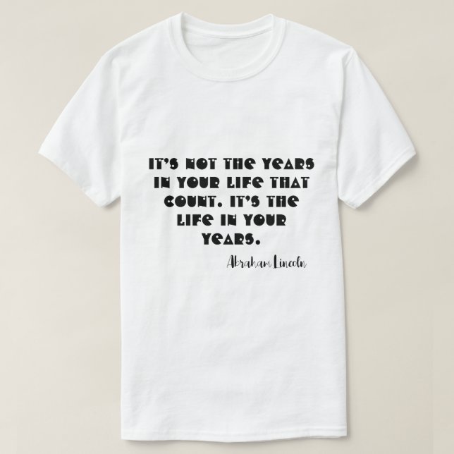 Personalisiertes Shirt Abraham Lincoln (Design vorne)