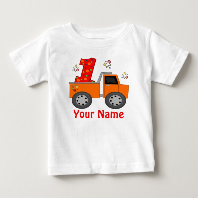Personalisiertes Shirt für den ersten Geburtstag (Vorderseite)