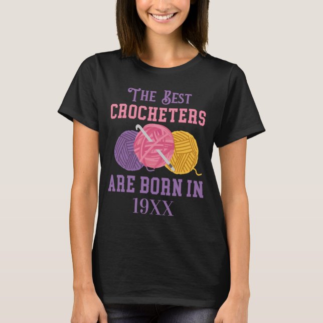 Personalisiertes Shirt zum Geburtstag von Crochet  (Vorderseite)