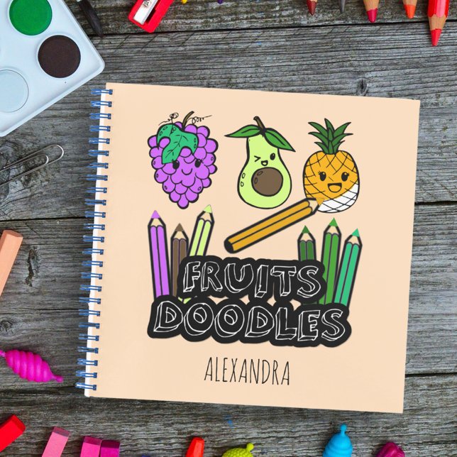 Personalisiertes Sketch Book Fruit Doodles Noteboo Notizbuch (Von Creator hochgeladen)