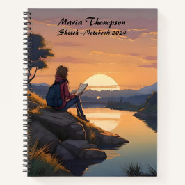 Personalisiertes Sketch Travel Notebook Journal-Ta Notizbuch