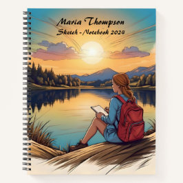 Personalisiertes Sketch Travel Notebook Journal-Ta Notizbuch