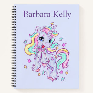 Personalisiertes Sketch Unicorn SpiralNotebook Notizbuch