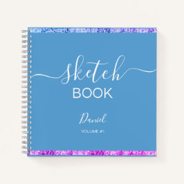 Personalisiertes Sketchbook Ihr Name Elegantes Skr Notizbuch