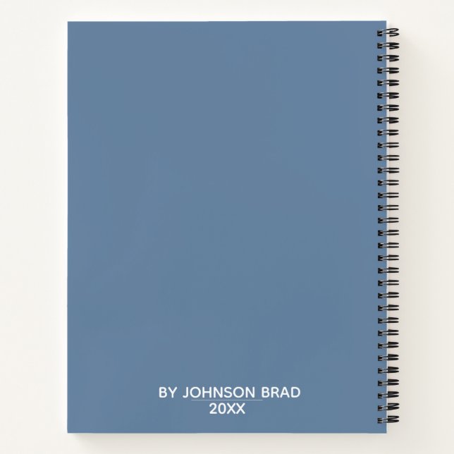 Personalisiertes Sketchbook Notizbuch (Rückseite)