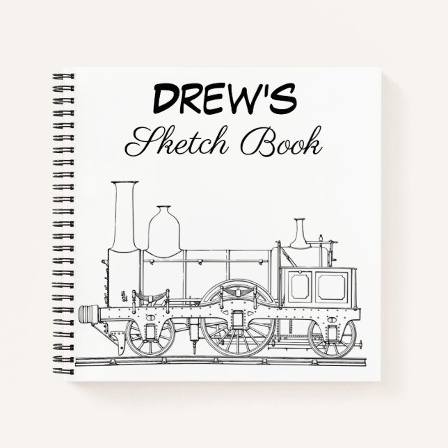 Personalisiertes Sketchbook SpiralNotebook Notizbuch (Vorderseite)