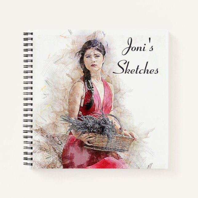 Personalisiertes Sketchbook SpiralNotebook Notizbuch (Vorderseite)