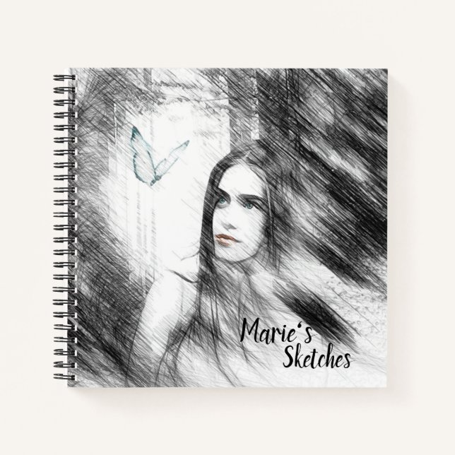 Personalisiertes Sketchbook SpiralNotebook Notizbuch (Vorderseite)