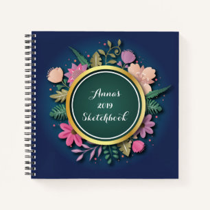 Personalisiertes Sketchbuch 2019 Notizbuch