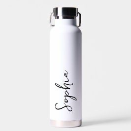 Personalisiertes Skript für White Wedding Trinkflasche