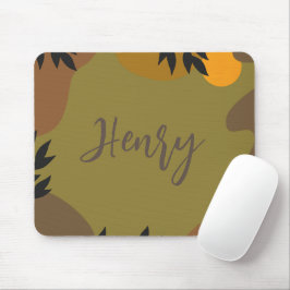 Personalisiertes Skript Soldier färbt Abstrakt grü Mousepad