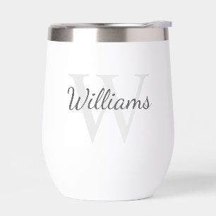 Personalisiertes Skriptmonogramm und Name