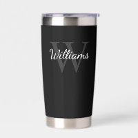 Personalisiertes Skriptmonogramm und Name