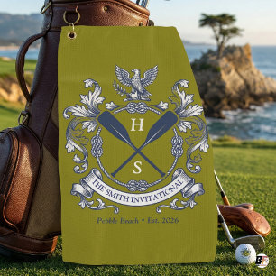 Personalisiertes Smith Invitational Crest & Ruder Golfhandtuch
