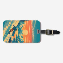 Personalisiertes Snowboard-Berg-Sonnenuntergang-Na