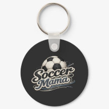 Personalisiertes Soccer-Mama-Schlüsselanhänger – B