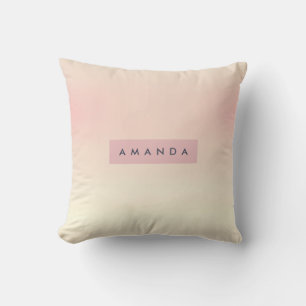 Personalisiertes Soft Pastel Rouge Gradient Kissen