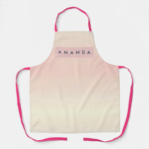 Personalisiertes Soft Pastel Rouge Gradient Schürze