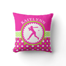 Personalisiertes Softball-Rosa - grüne