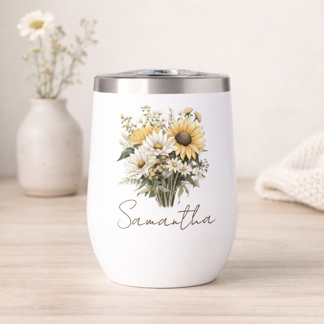 Personalisiertes Sommer-Daisy-Blumenstrauß-Name (Von Creator hochgeladen)