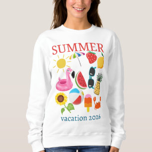 Personalisiertes Sommerurlaubsdesign Sweatshirt
