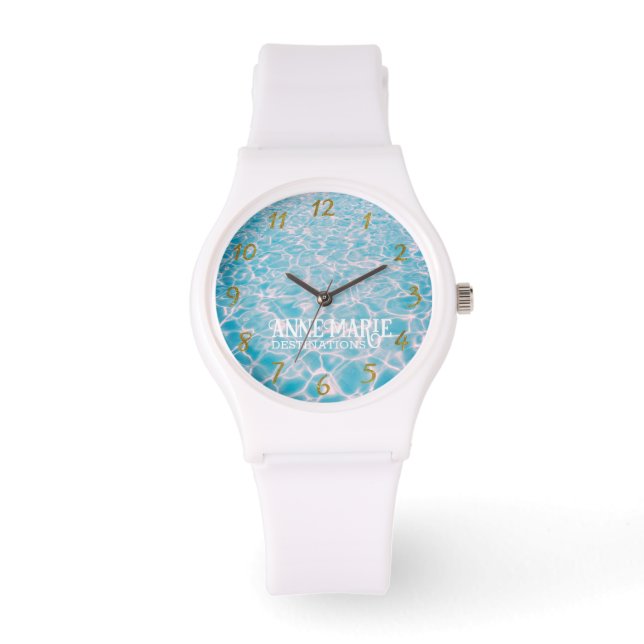 Personalisiertes Sonnenbad Armbanduhr (Vorderseite)