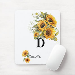 Personalisiertes Sonnenblumen-Mausepad Mousepad