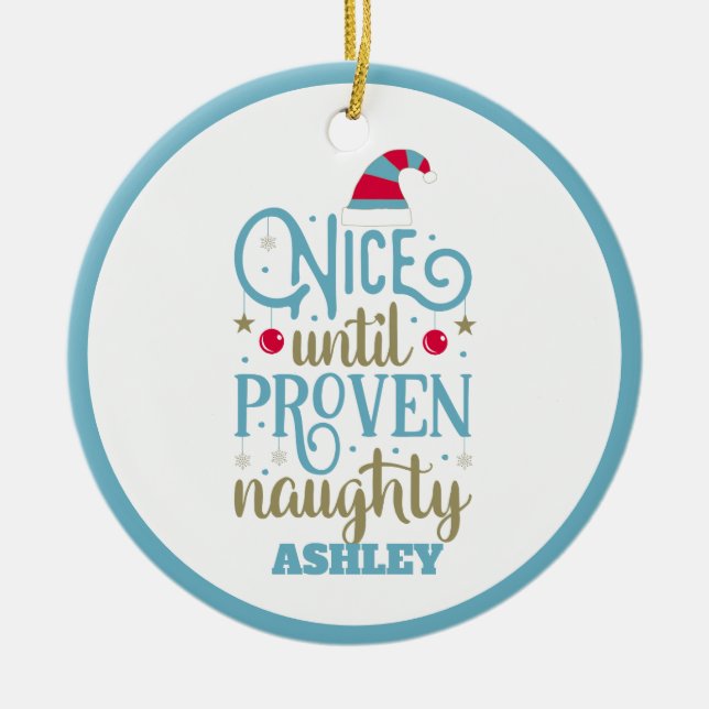 Personalisiertes Sonnenfick oder schöne Weihnachte Keramik Ornament (Vorne)
