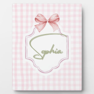 Personalisiertes Sophia Baby Mädchen Nursery Schle Fotoplatte