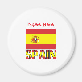 Personalisiertes Spanien-Flagge-Erbe-Design Magnet