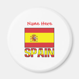 Personalisiertes Spanien-Flagge-Erbe-Design Magnet