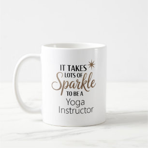 Personalisiertes Sparkle-Geschenk für Yoga Instruc Kaffeetasse
