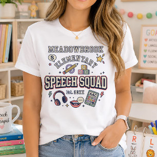 Personalisiertes Speech Squad Schule SLP T-Shirt
